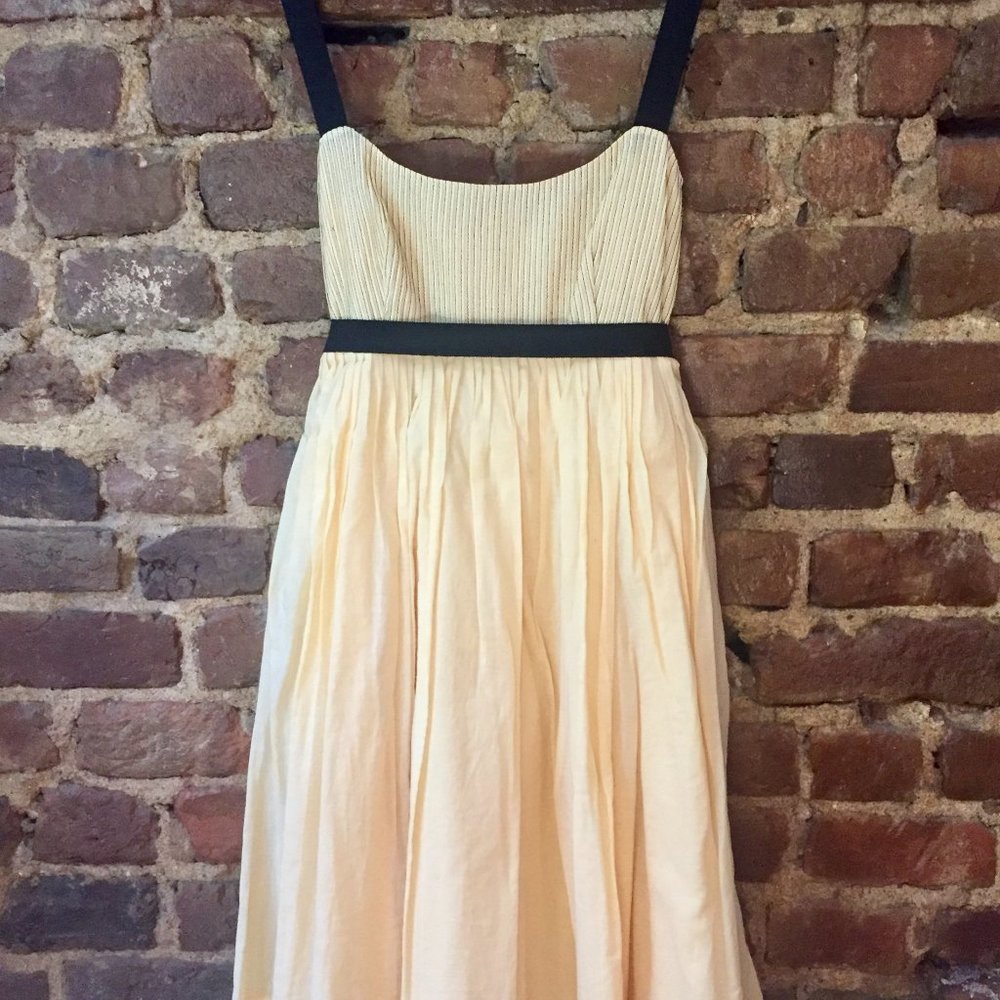 CALVIN KLEIN Yellow Buttercream Summer DRESS, Sz 4